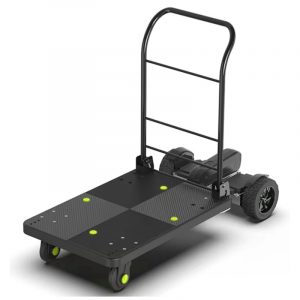 Carrito electrico de logistica con hoverboard