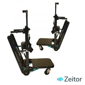 Carretilla sube escaleras eléctrica para transportar mercancías