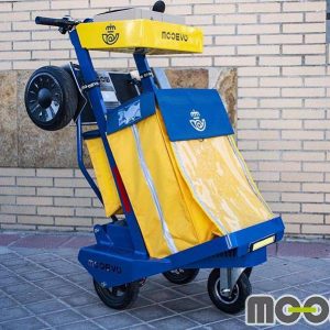 Ver nuevo carro de Correos para reparto urbano