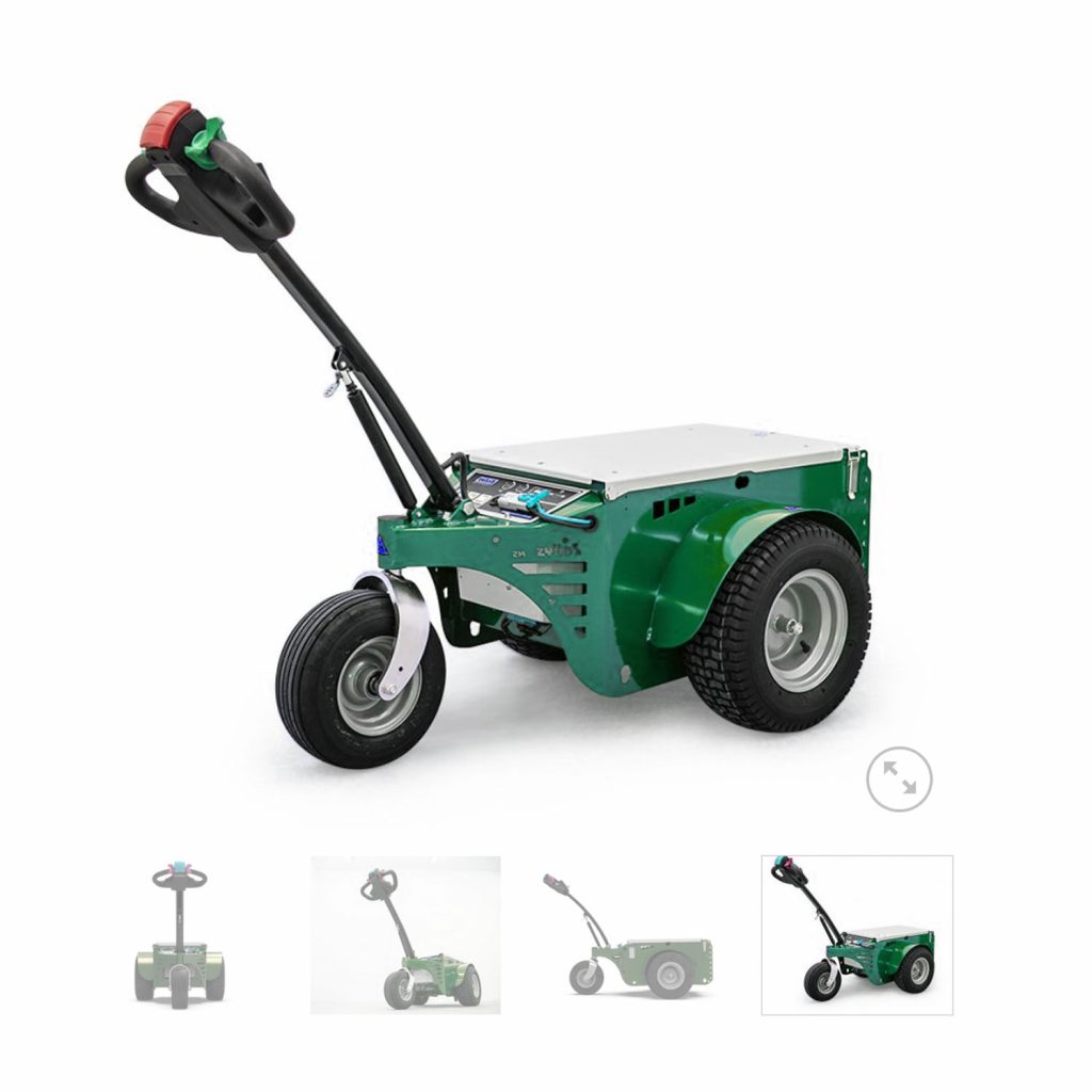 empujador pusher electrico industrial para logistica transporte