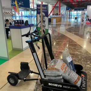 Patin electrico para reparacion de asfalto