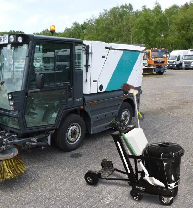 Patinete eléctrico para barrenderos