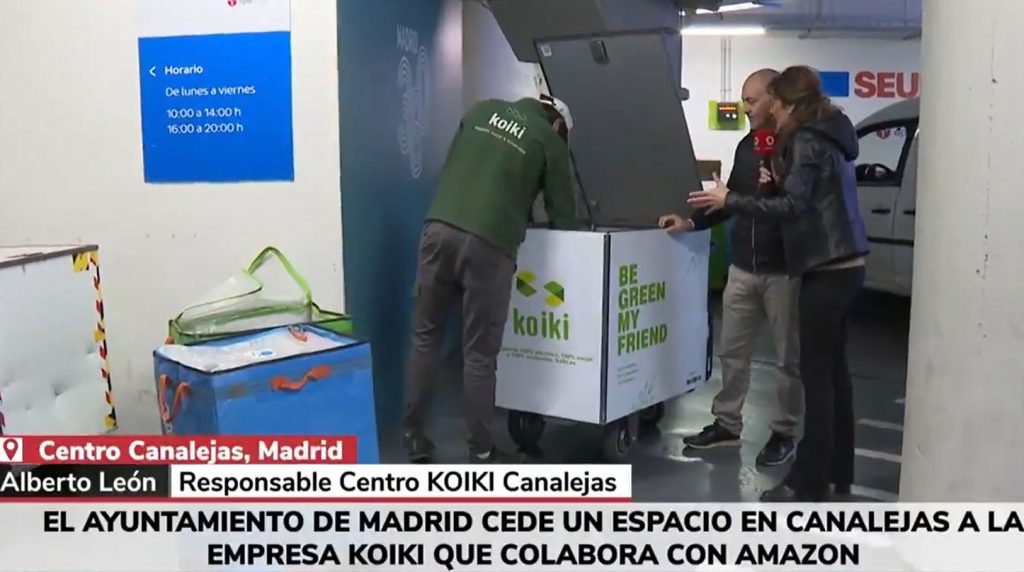 carritos electricos amazon reparto sostenible