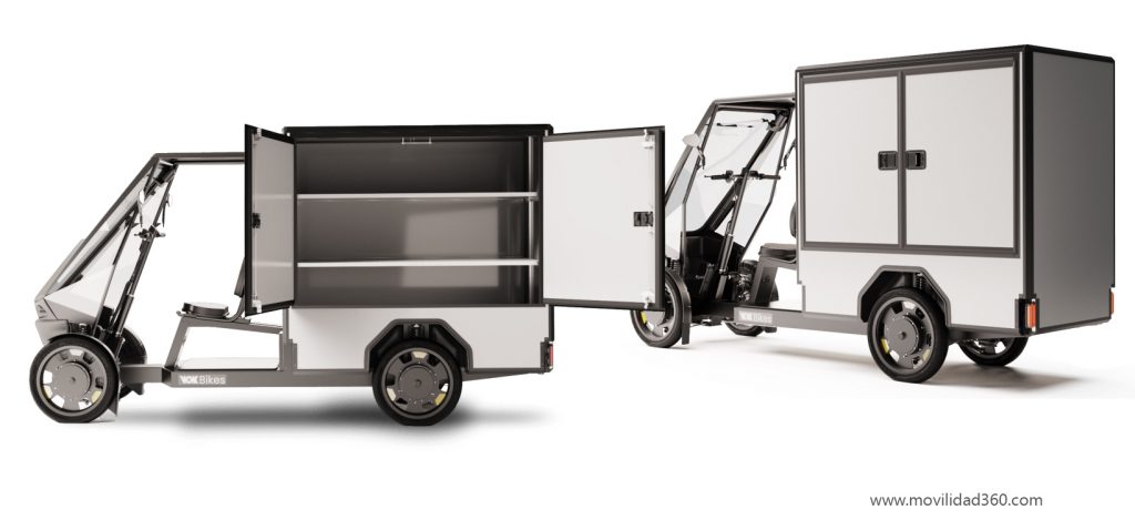 cuadriciclos electricos pedales reparto urbano sostenible