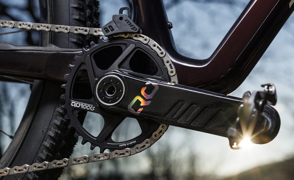 qo bike marca bielas carbono bicicleta